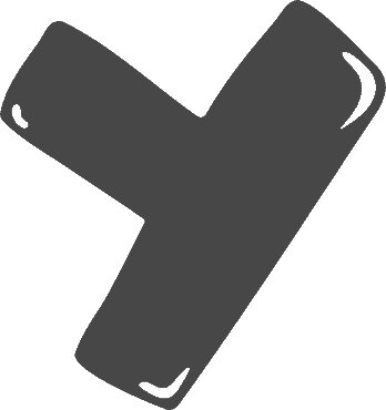 Bubble Letter Y (Rounded)