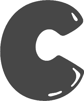 Bubble Letter C (Rounded)