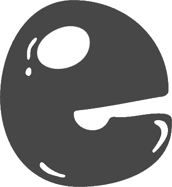 Bubble Letter E (Rounded)