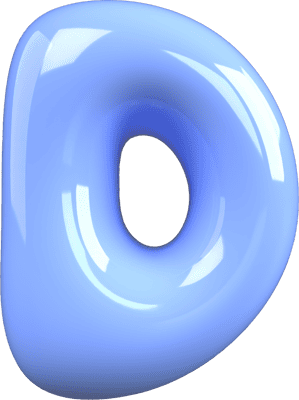 Bubble Letter D