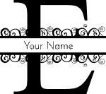 Split Letter E