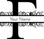 Split Letter F