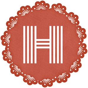 Red frame with the H Initial