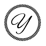 Initial Y with a Round Frame