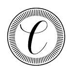 Letter C with a Round Frame