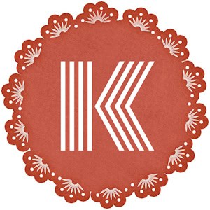 Red frame with the K Initial