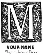 Vintage Initial M