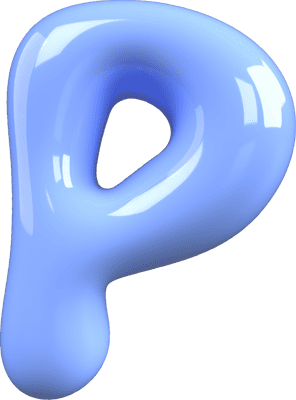 Bubble Letter P