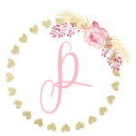 Gold heart frame with the Initial R