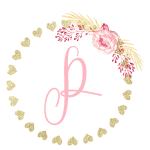 Gold heart frame with the Initial R