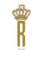 Gold crown monogram with the Initial R