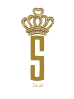 Gold crown monogram with the Initial S
