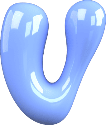 Bubble Letter V