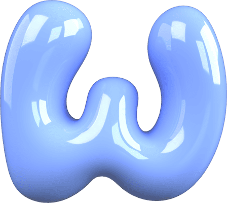 Bubble Letter W