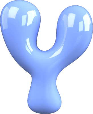 Bubble Letter Y