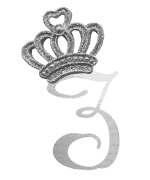 Silver crown monogram with the Initial Z