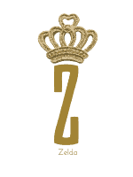 Gold crown monogram with the Initial Z