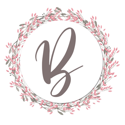 Round Shaped Floral Border With Pink Flowers - B
