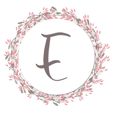 Round Shaped Floral Border With Pink Flowers - E