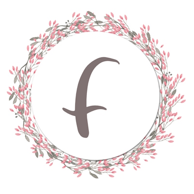 Round Shaped Floral Border With Pink Flowers - F