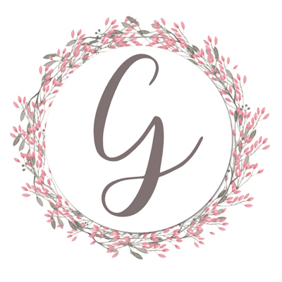 Round Shaped Floral Border With Pink Flowers - G