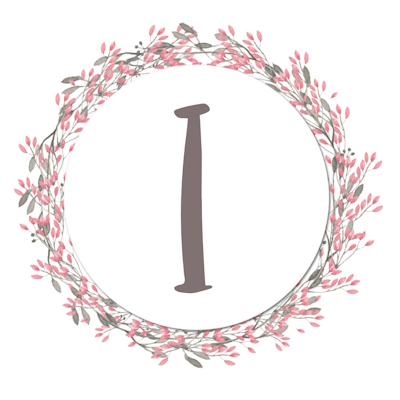 Round Shaped Floral Border With Pink Flowers - I