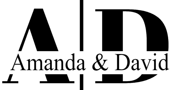 Couple's Monograms (2 Initials and Names in the Middle)