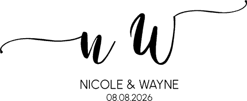 Couple's Monograms (Swashes)