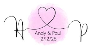 Couple's Monograms (Heart and Swashes)