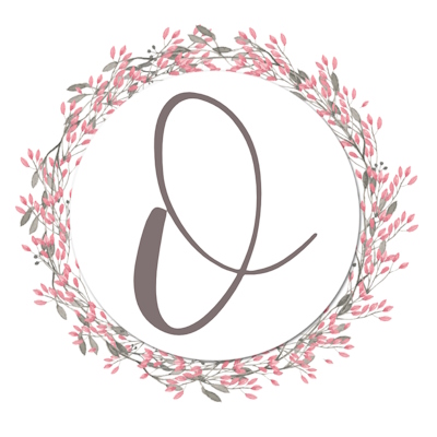 Round Shaped Floral Border With Pink Flowers - O