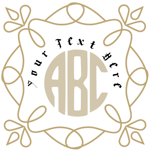 Vintage Circle  Monogram