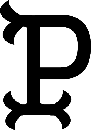 Fishtail Monogram Font - P
