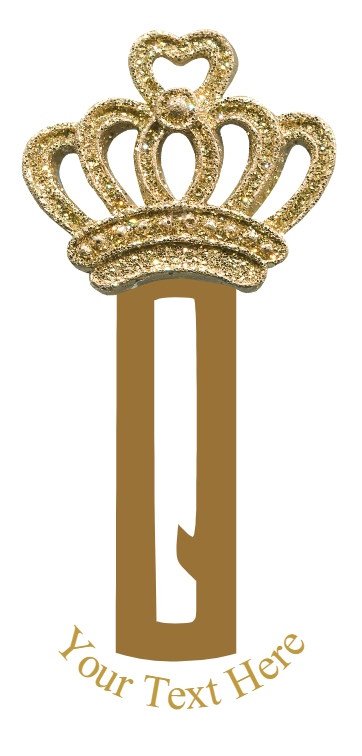 Gold Crown - 1 Letter Monogram - Q