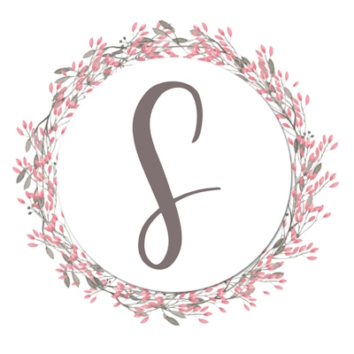 Round Shaped Floral Border With Pink Flowers - S