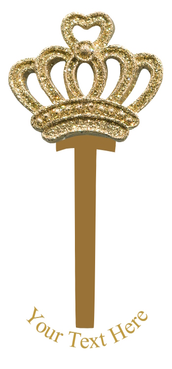 Gold Crown - 1 Letter Monogram - T