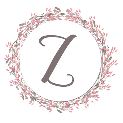 Round Shaped Floral Border With Pink Flowers - Z