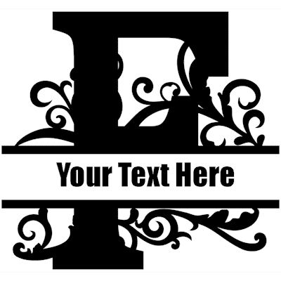 Split Letter - F