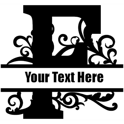Split Letter - F