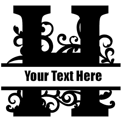 Split Letter - H
