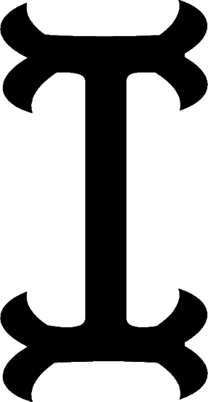 Fishtail Monogram Font - I