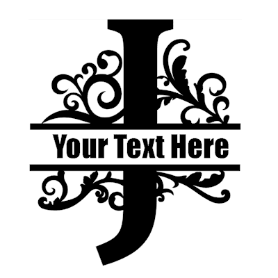 Split Letter - J