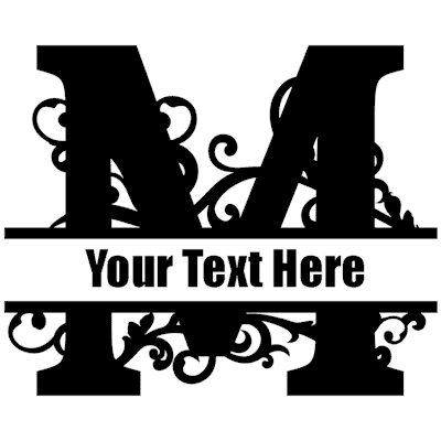 Split Letter - M