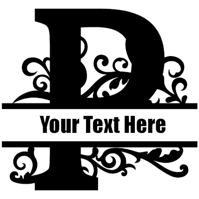 Split Letter - P