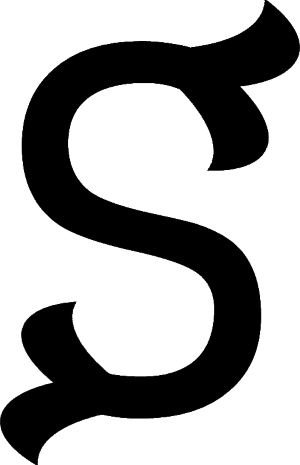 Fishtail Monogram Font - S
