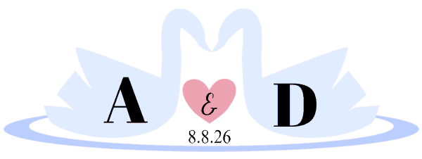 Couple's Monograms (Swans)