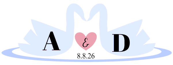 Couple's Monograms (Swans)