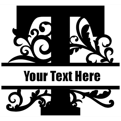 Split Letter - T
