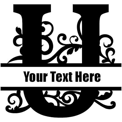 Split Letter - U