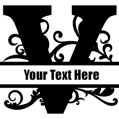 Split Letter - V