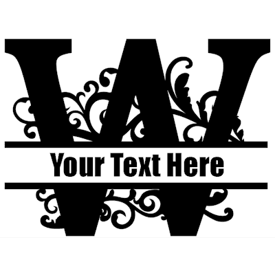 Split Letter - W